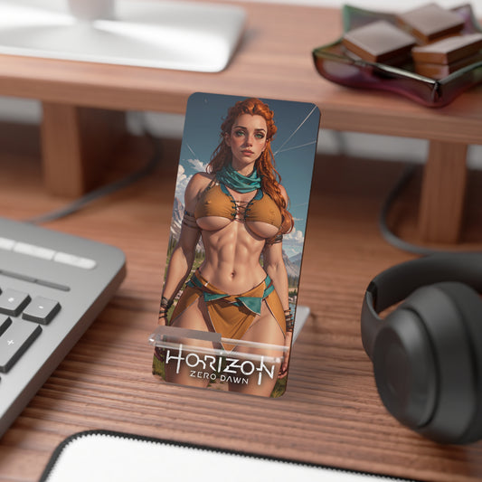 Aloy Horizon Forbidden West, Sexy Aloy Cell Phone Display, Stand Holder for IPhone Pixel Galaxy